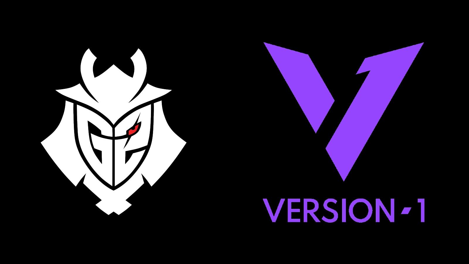G2 and Version1 logos on black background