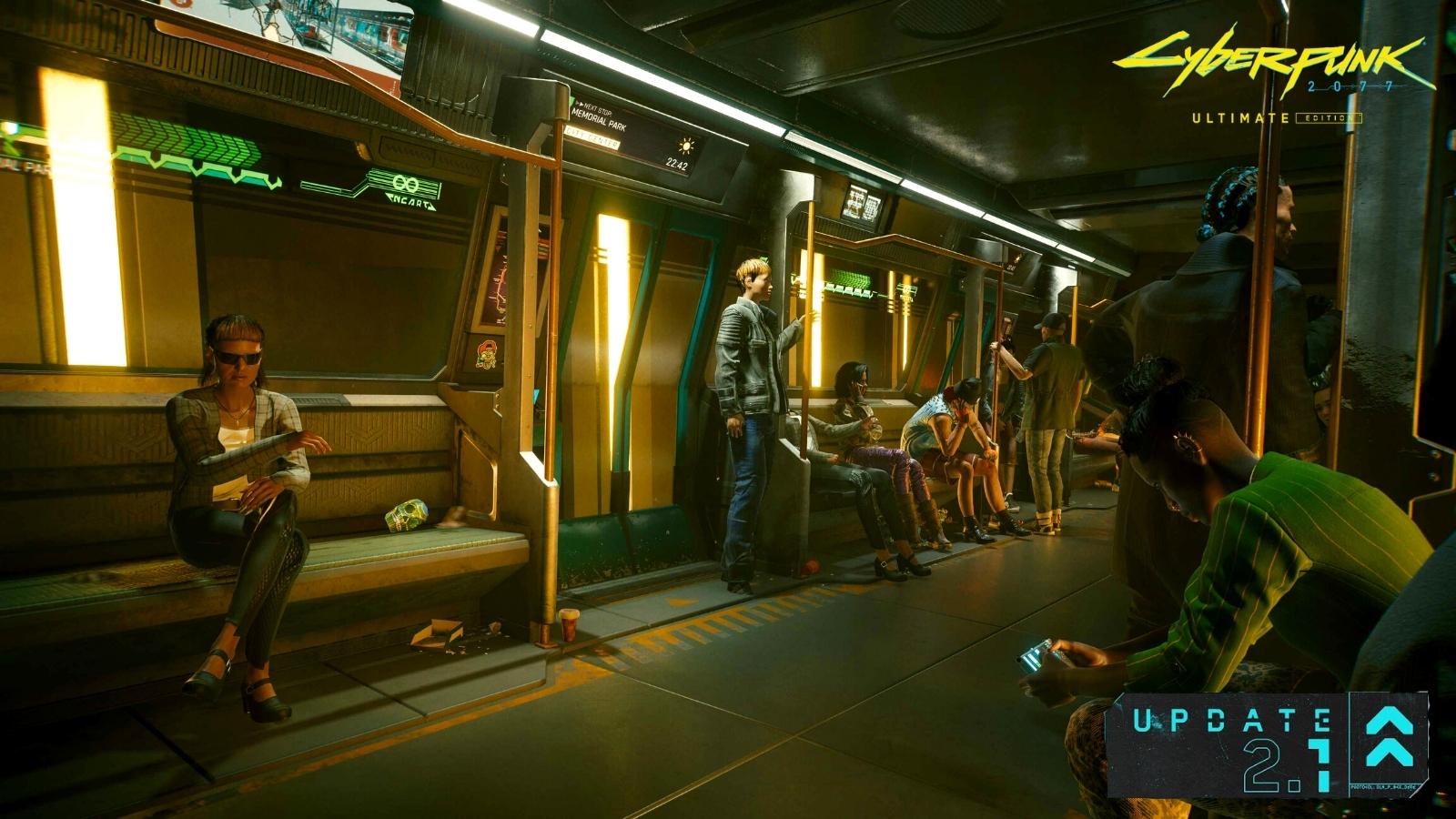 NCART Train Ride in Night City in Cyberpunk 2077
