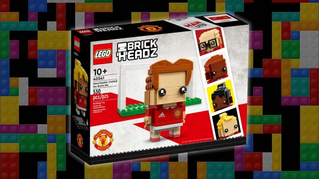 LEGO BrickHeadz Manchester United Go Brick Me set.