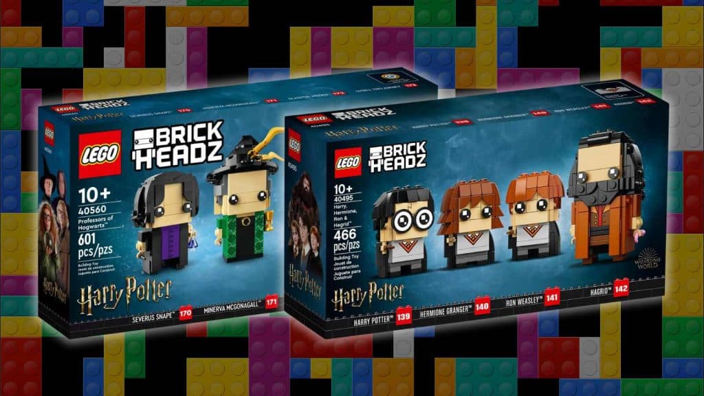 The two Harry Potter-inspired LEGO BrickHeadz sets retiring in 2023.