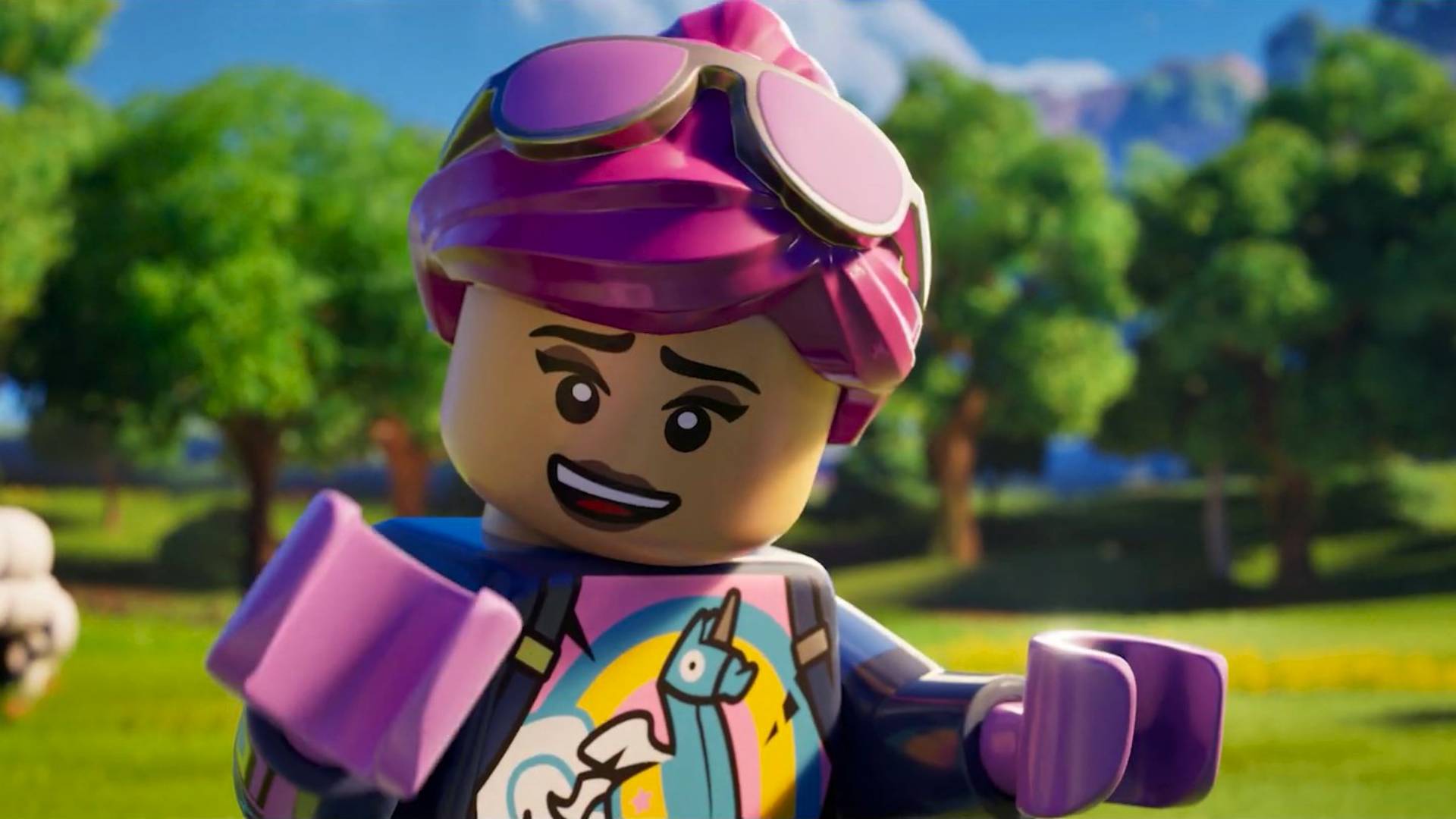 LEGO Fortnite screenshot from the cinematic trailer.