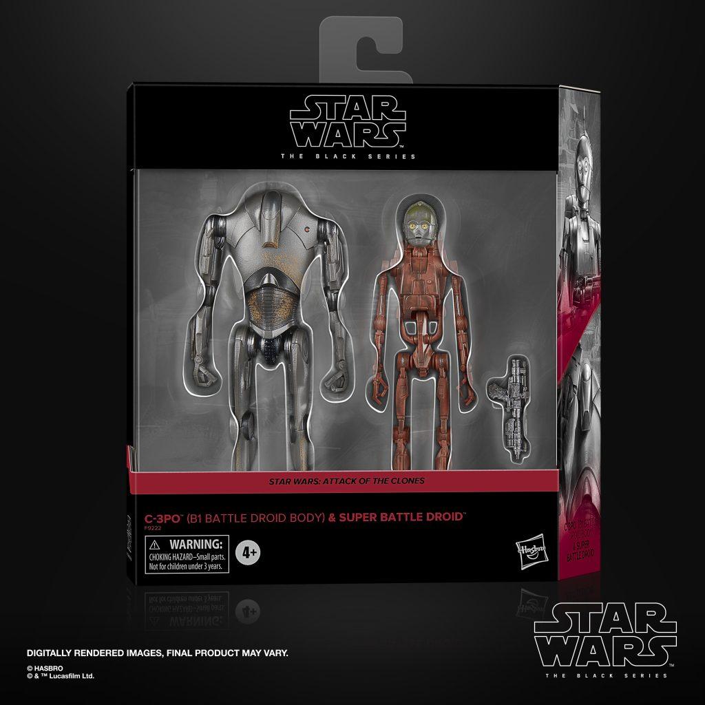 Star Wars Black Series C-3P0 (Battle Droid Body) and Super Battle Droid Packaging
