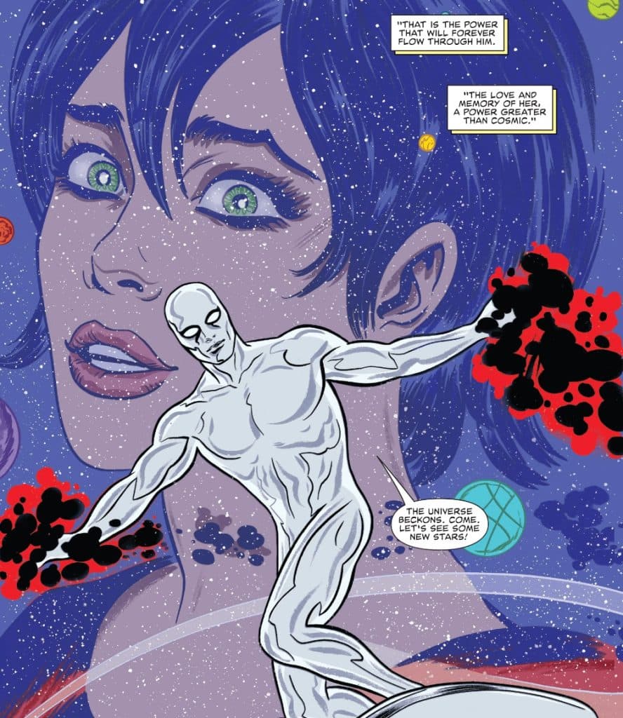 Silver Surfer and Dawn Greenwood