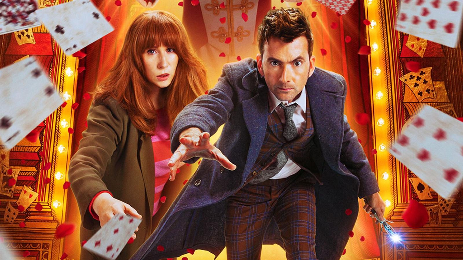 Cropped poster artwork for Doctor Who special, "The Giggle"