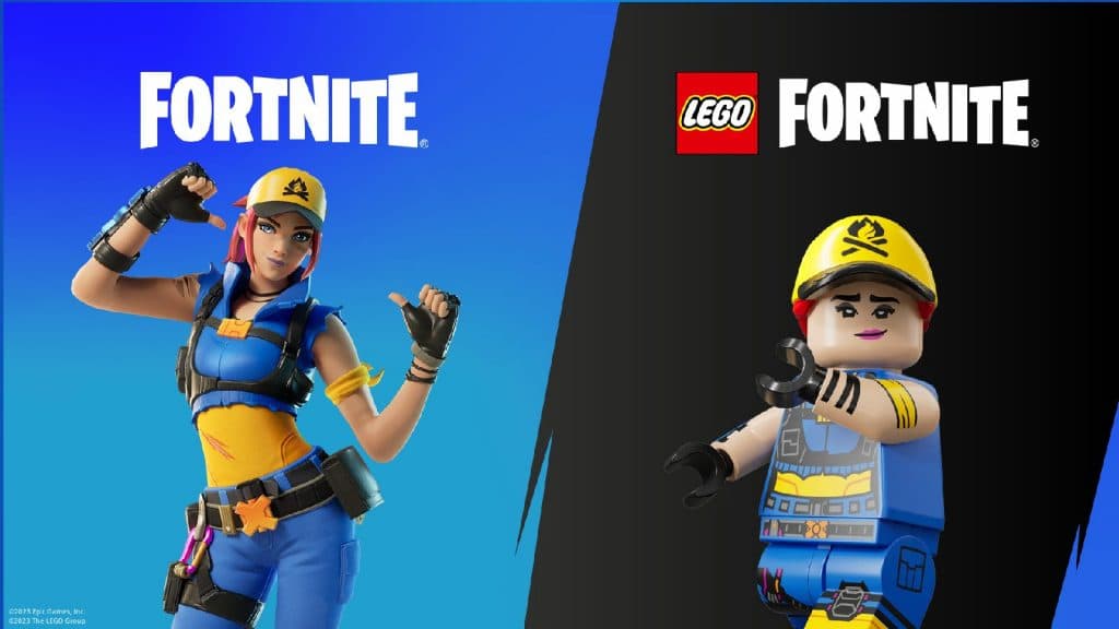 Fortnite Explorer Emilie skin and LEGO Outfit Style.