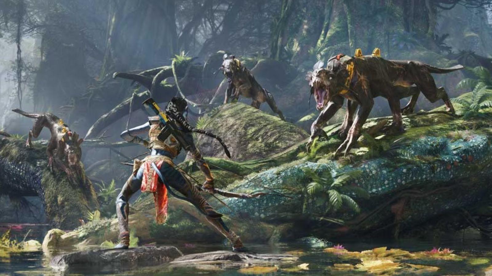 Hunting wild beasts in Avatar: Frontiers of Pandora
