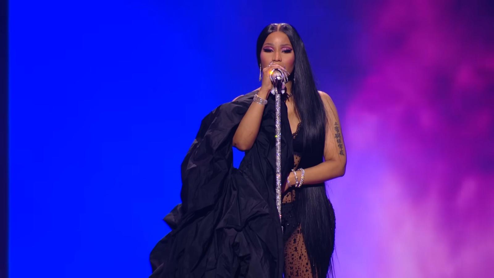 Nicki Minaj in an elegant gown at the VMAs 2023