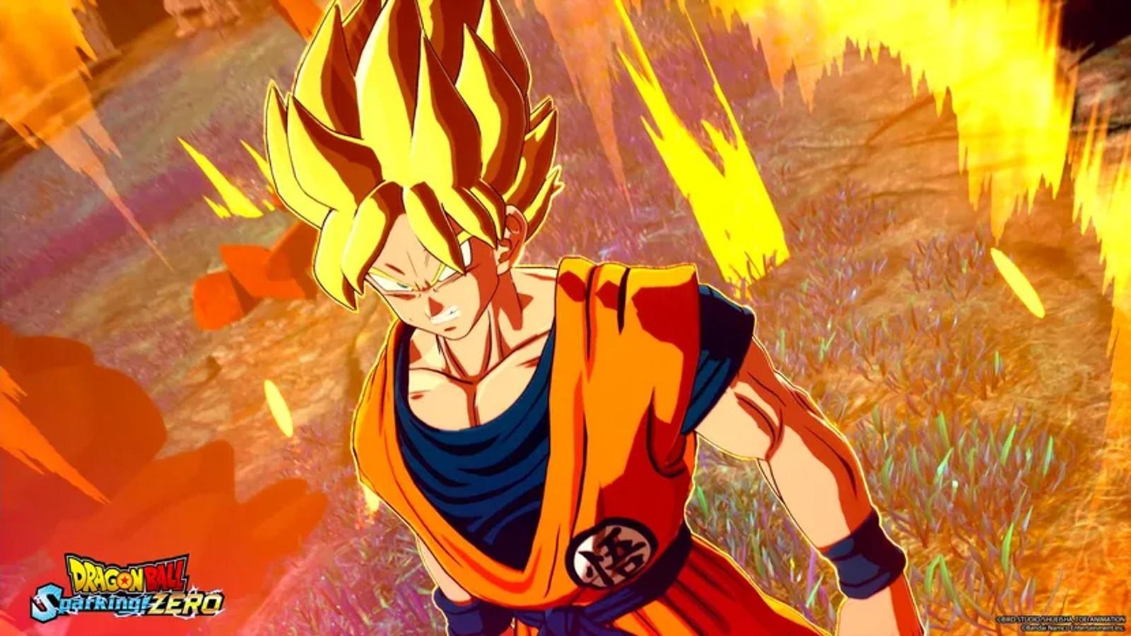 An image of Goku in Dragon Ball Sparking Zero.