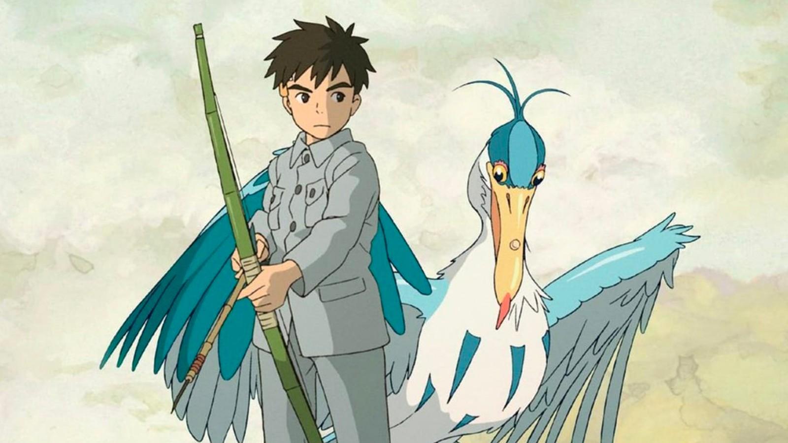 The poster for The Boy and the Heron Netflix