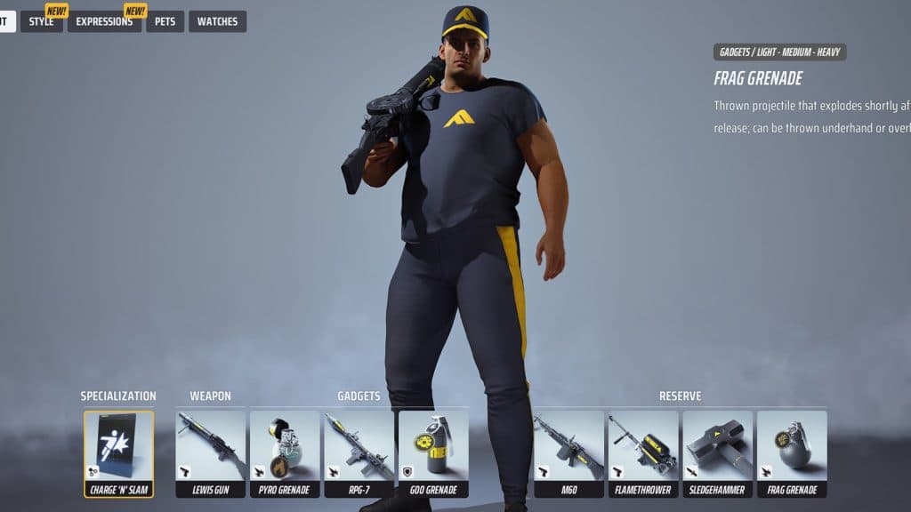 an image of the best heavy build loadout in the finals