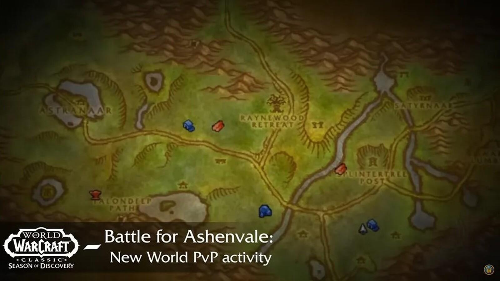 The Battle for Ashenvale PvP map