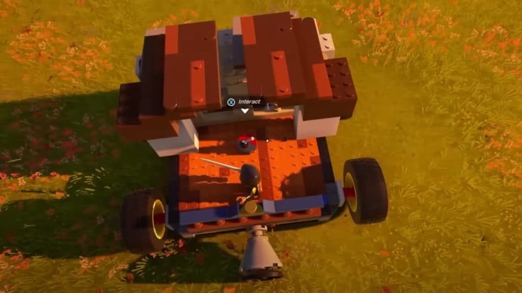 LEGO Fortnite how to use and steer a car.