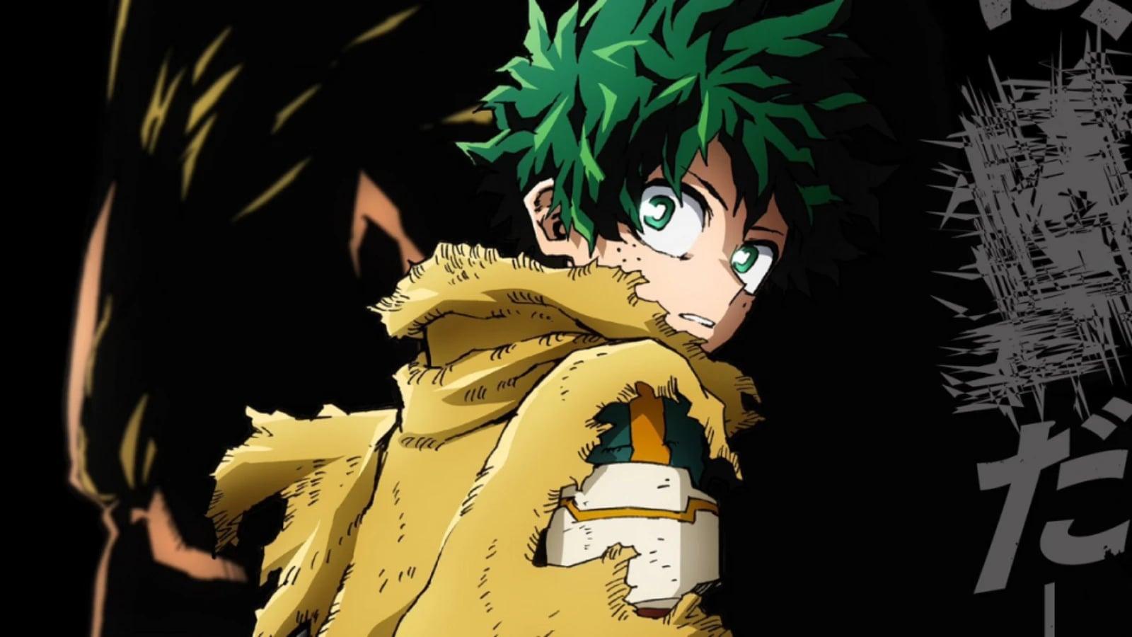 Deku in the My Hero Academia official release poster