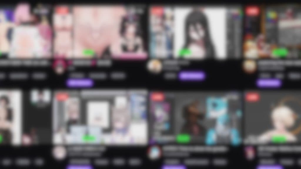 twitch art category blurred