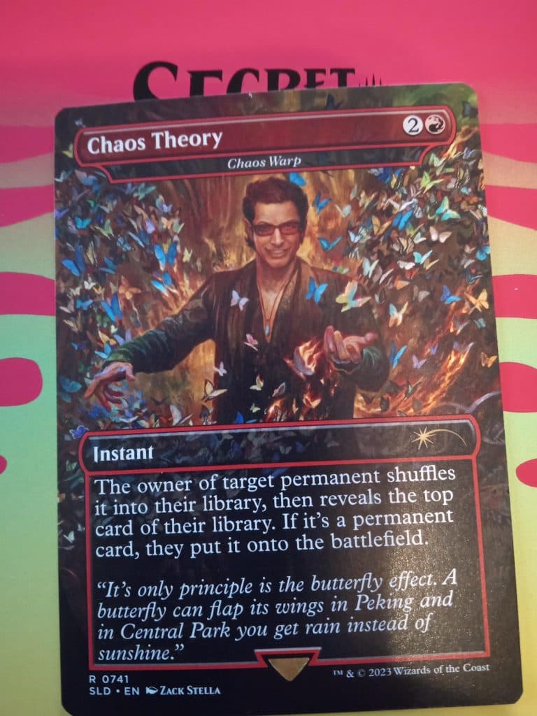Jeff Goldblum bonus MTG Card Chaos Theory