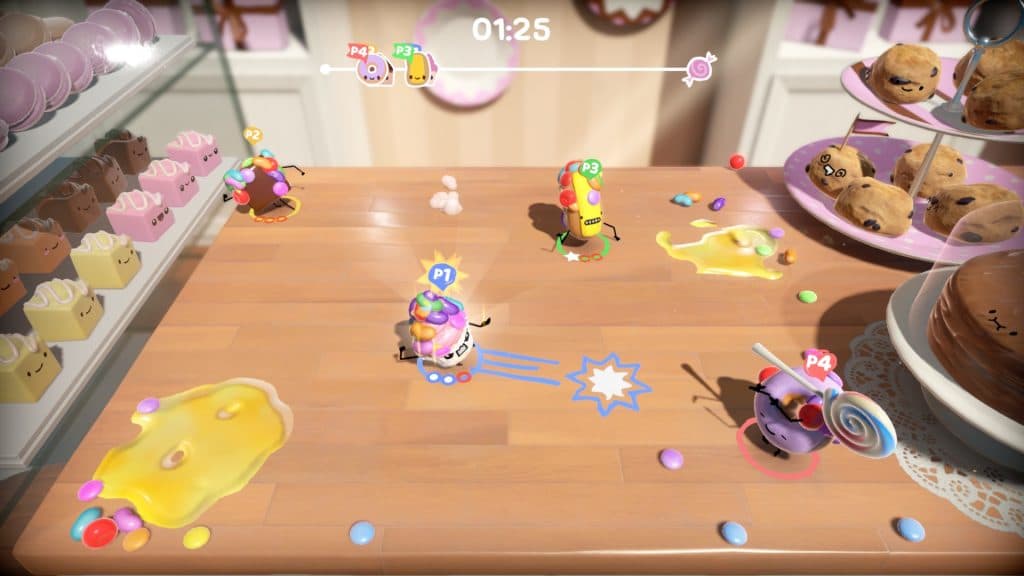 An image of Cake Bash gameplay.