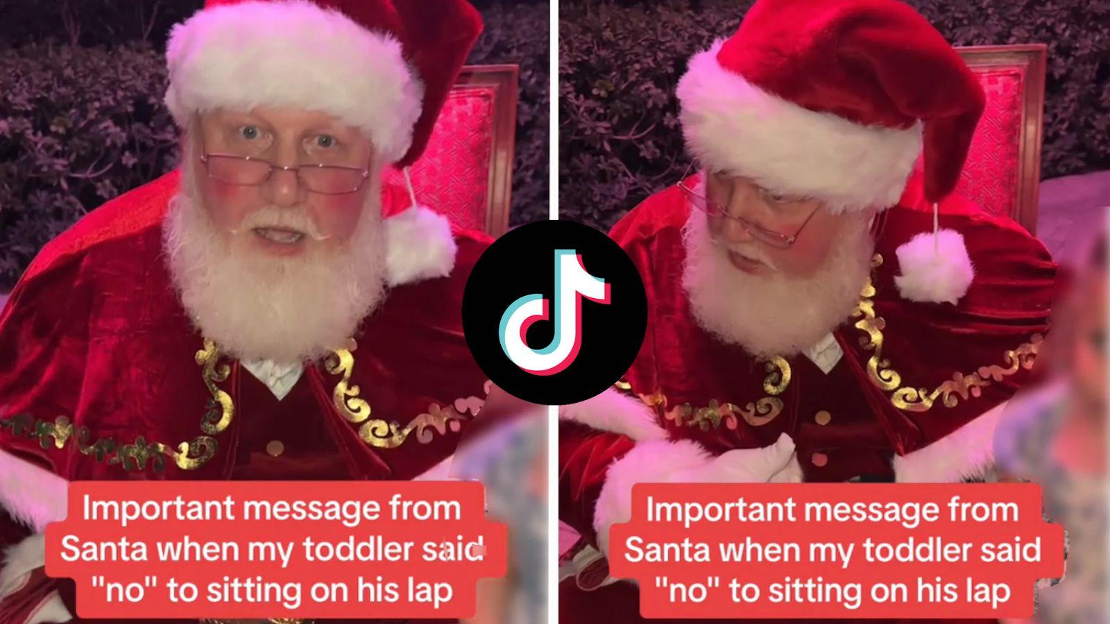 Santa actor praised for response to girl refusing to sit on his lap