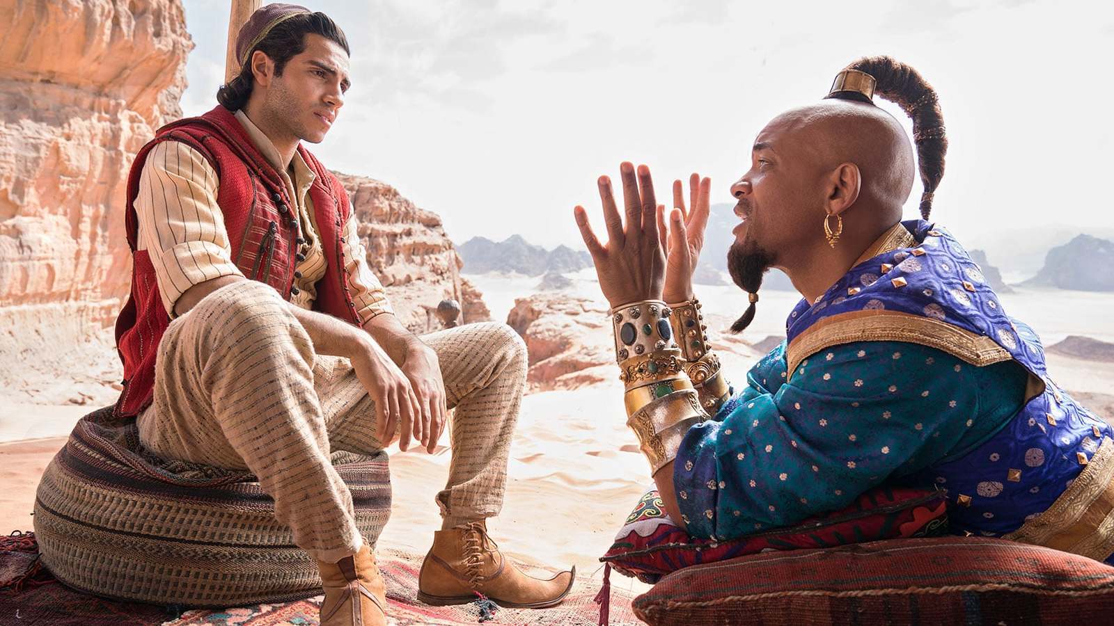 Aladdin and the Genie in live-action