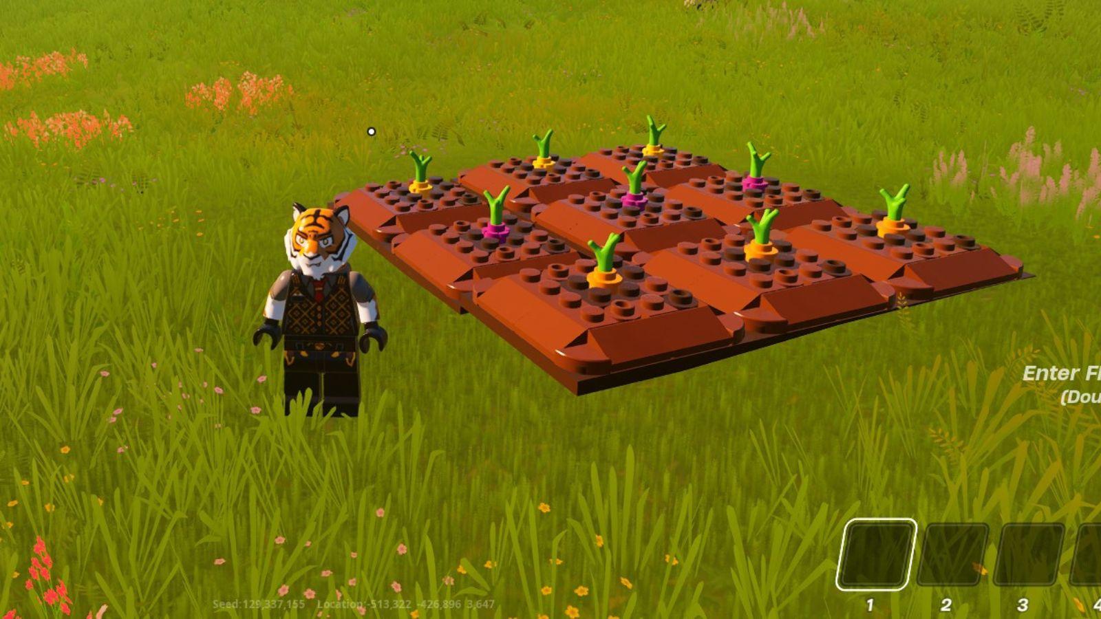 how to grow crops in LEGO fortnite
