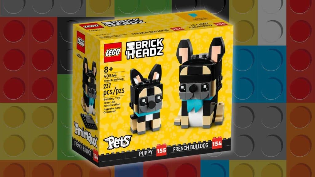 LEGO 40544 French Bulldog Instructions, BrickHeadz