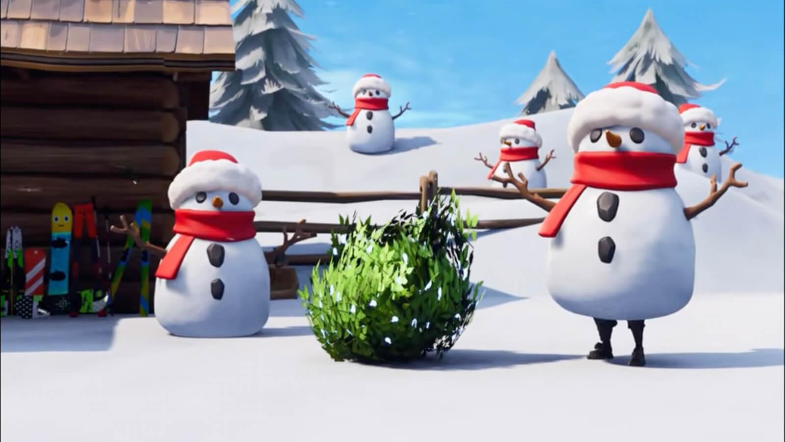 Fortnite player creates Christmas nightmare with Sneaky Snowmando