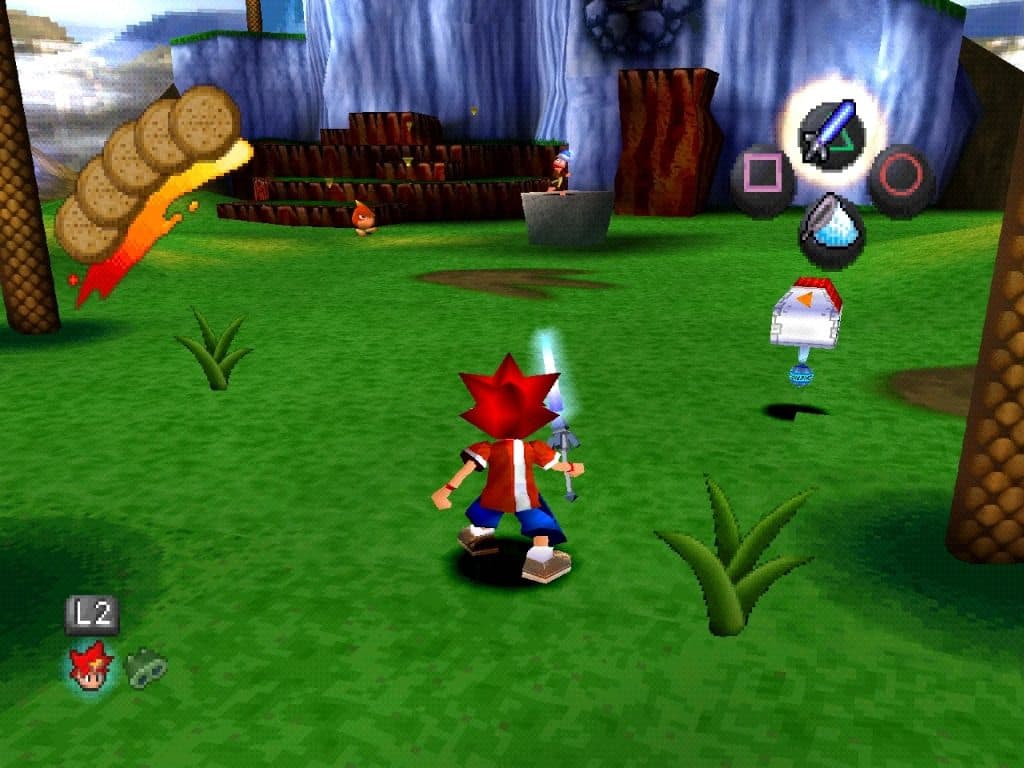 An image of Ape Escape gameplay.