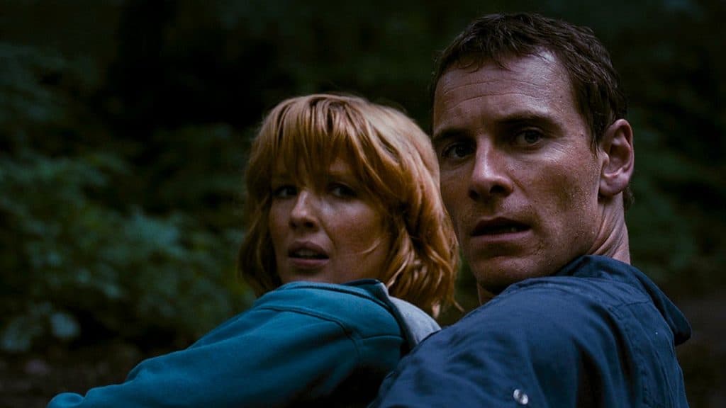 Kelly Reilly and Michael Fassbender in Eden Lake