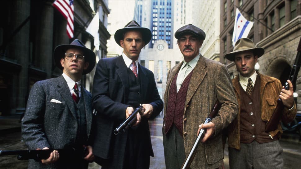 The cast of The Untouchables
