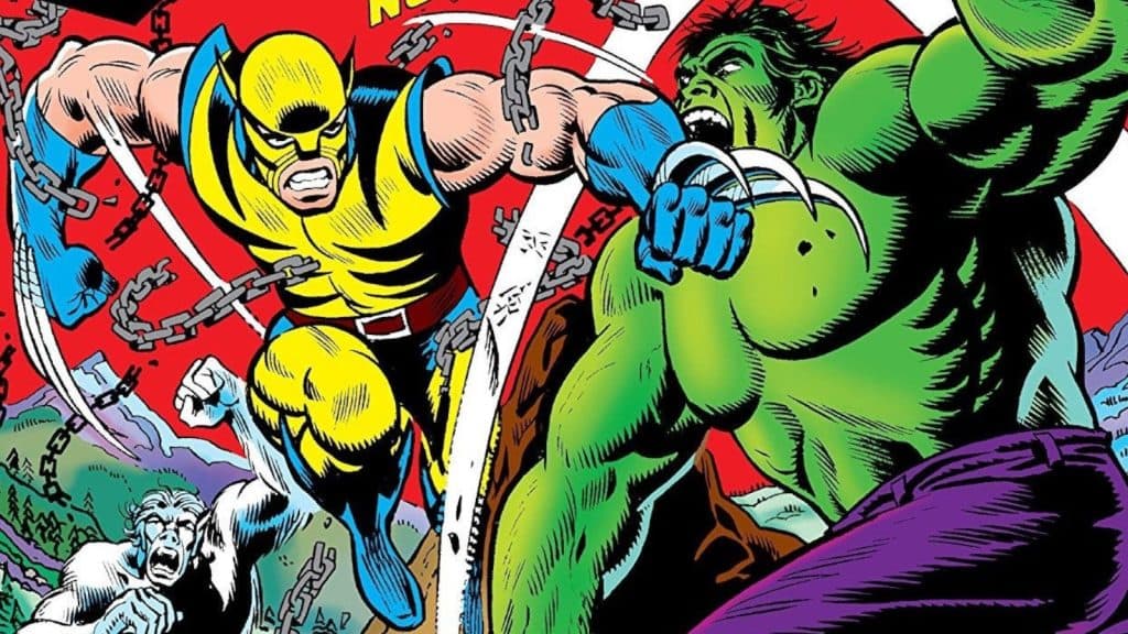Wolverine fights Hulk