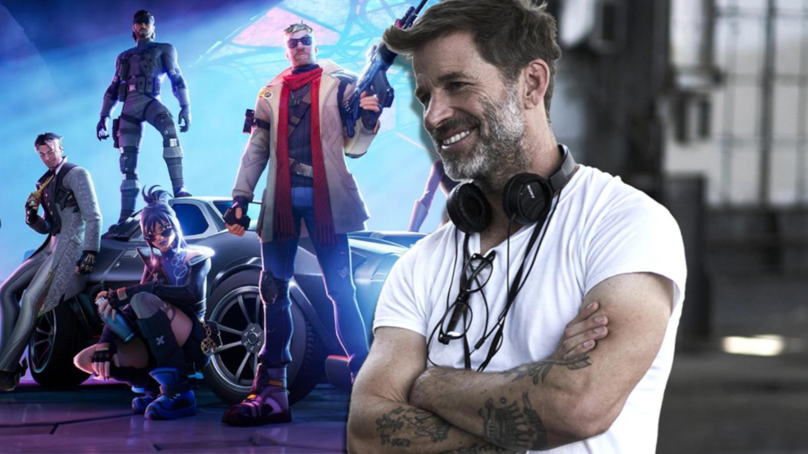 Zack Snyder with Fortnite characters