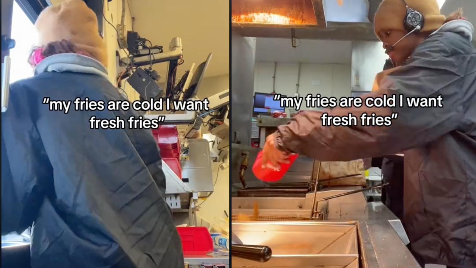 Viral Wendy's fresh fries video