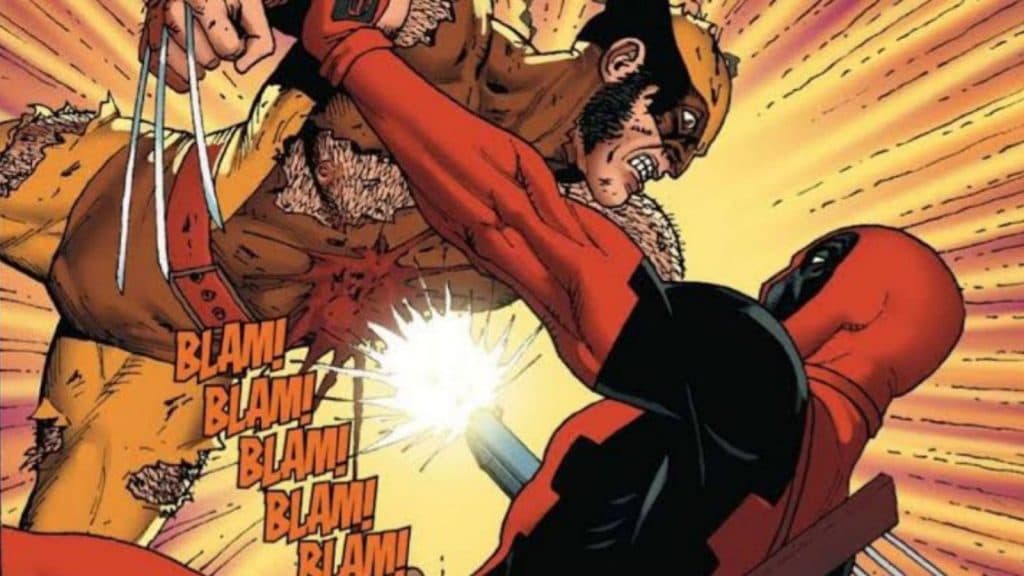 Deadpool shoot Wolverine