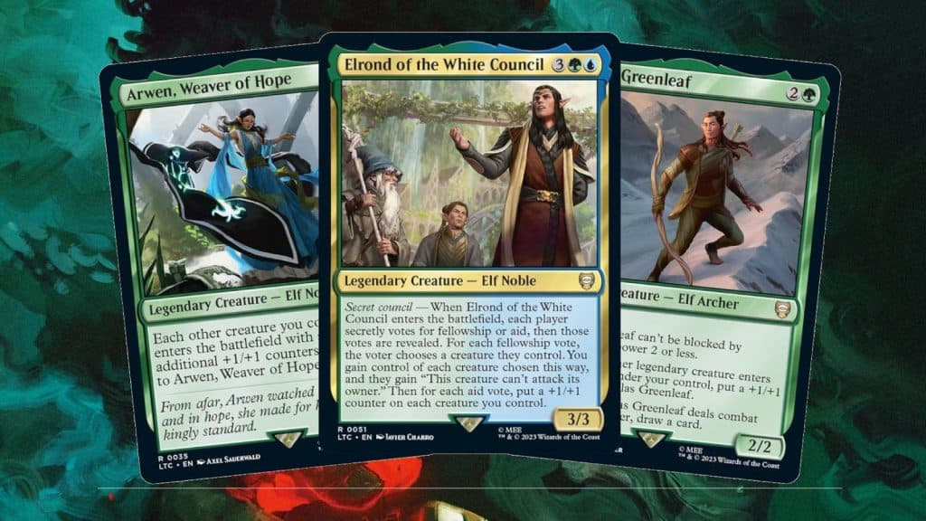 MTG Lord of the Rings Elven Council cards