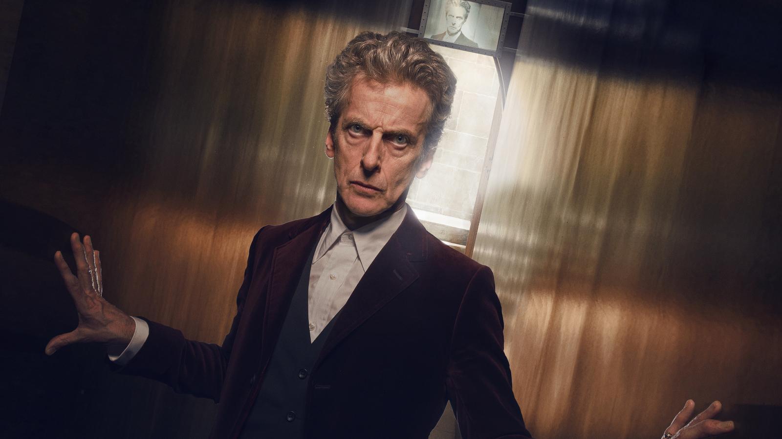 Peter Capaldi in a promo still for Doctor Who: Heaven Sent.