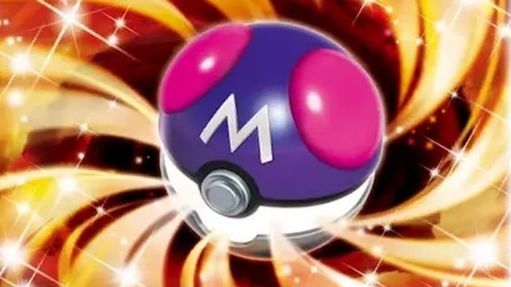 A Master Ball from the Pokemon Trading Card Game