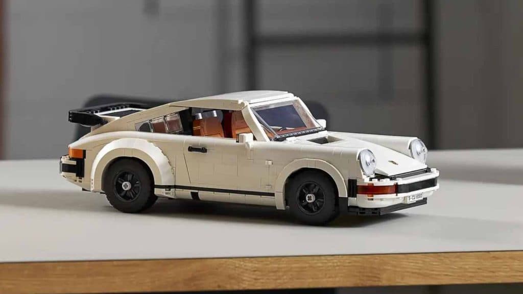 LEGO-reimagined Porsche 911 on display