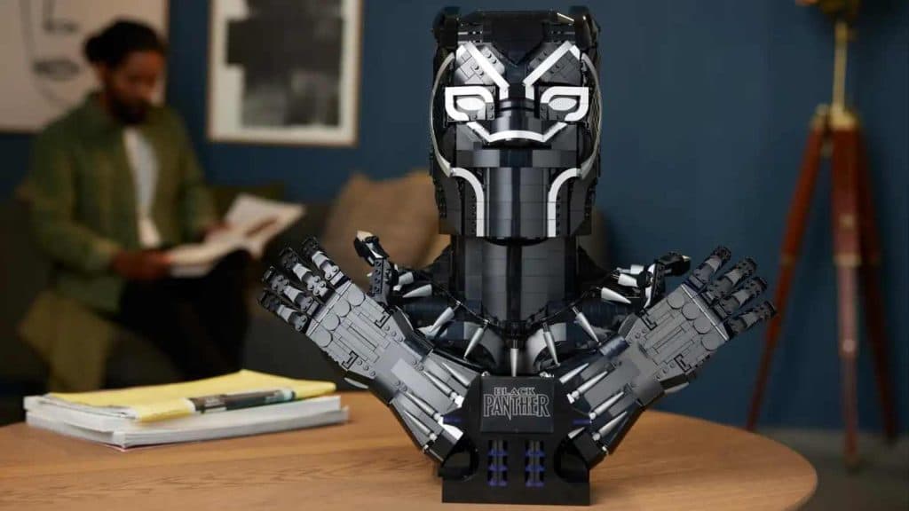 LEGO Marvel Black Panther set on display