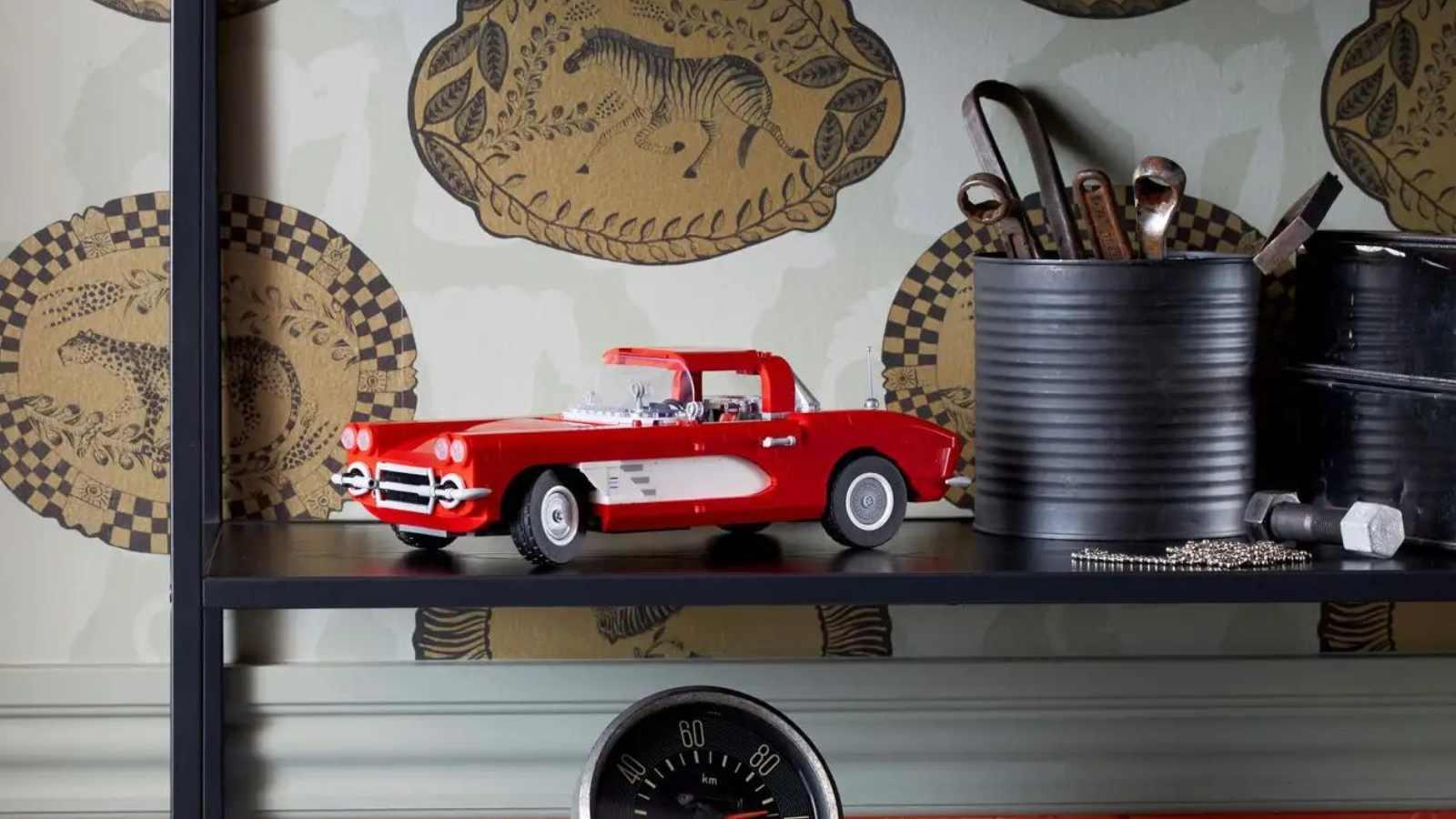 LEGO-reimagined classic Corvette on display