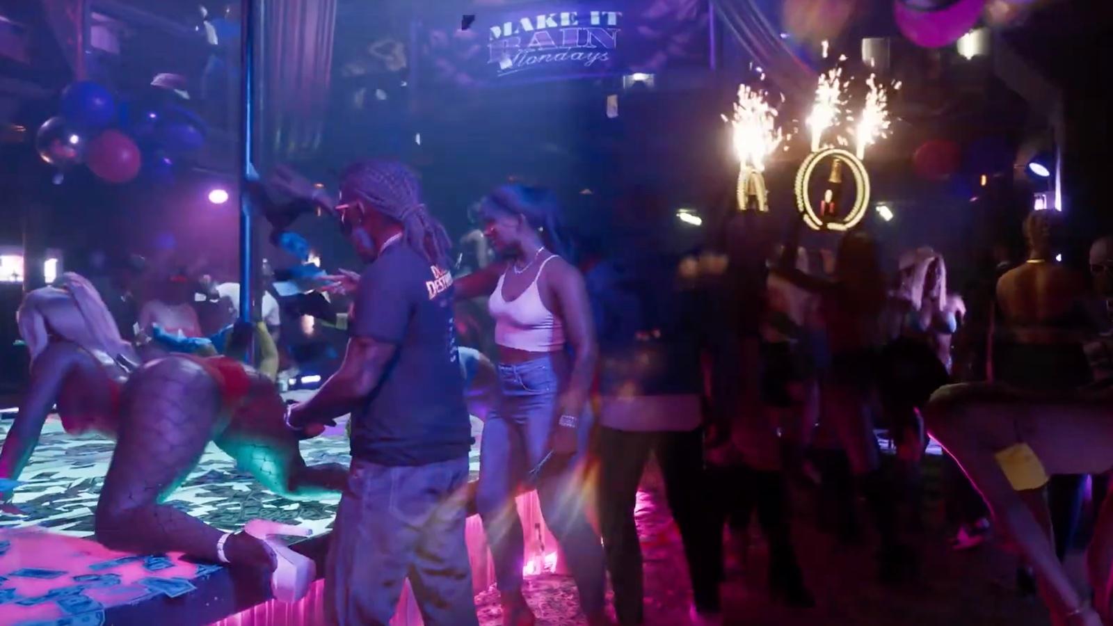 GTA 6 trailer clip of strip club