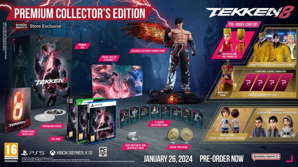 an image of Tekken 8 Premium Collector's Edition