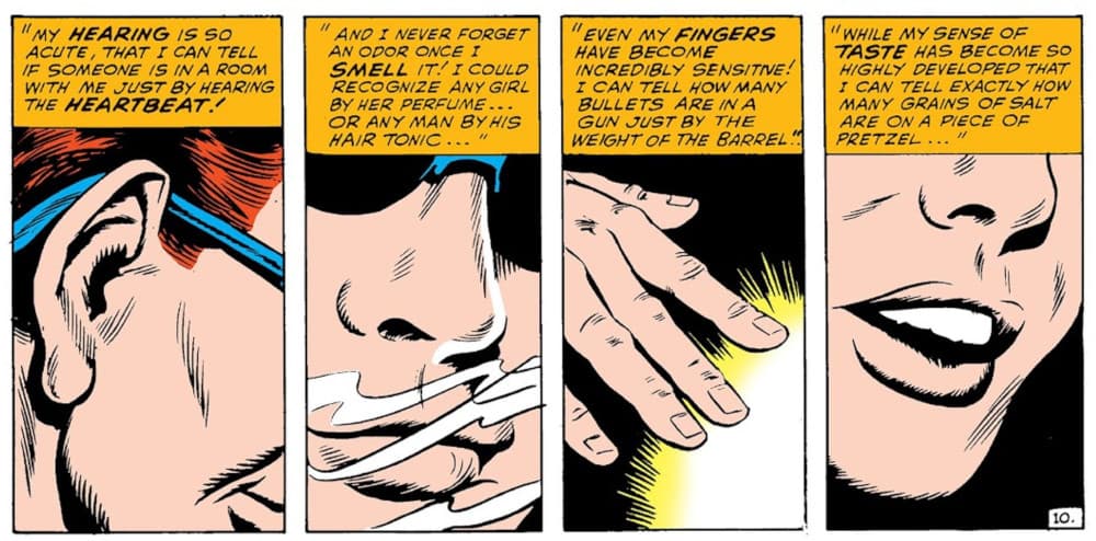 Daredevil's enhanced senses
