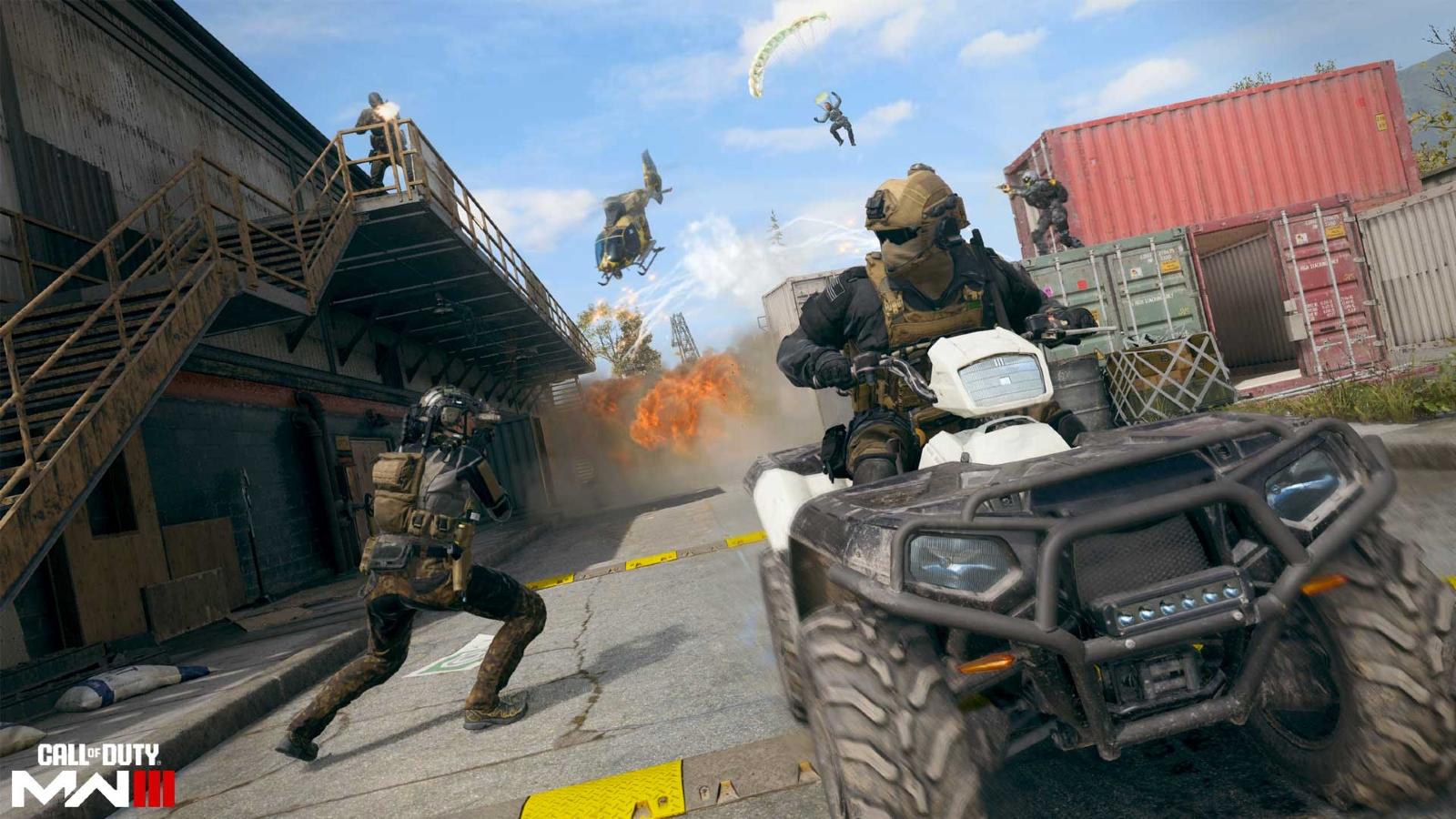 operators running and driving in Modern Warfare 3