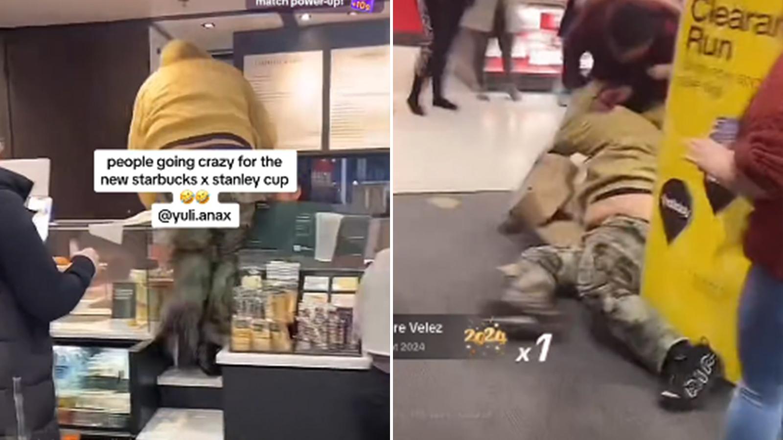 Man jumps Starbucks counter to steal Stanley cup in chaotic viral TikTok -  Dexerto