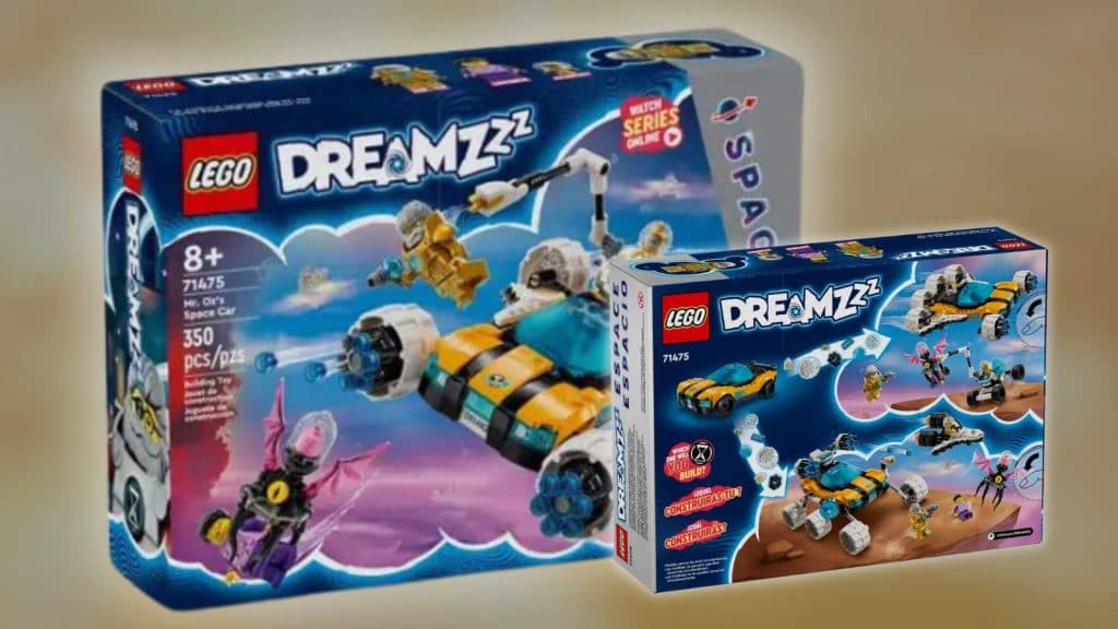 LEGO DREAMZzz Mr. Oz's Space Car on a dreamy background