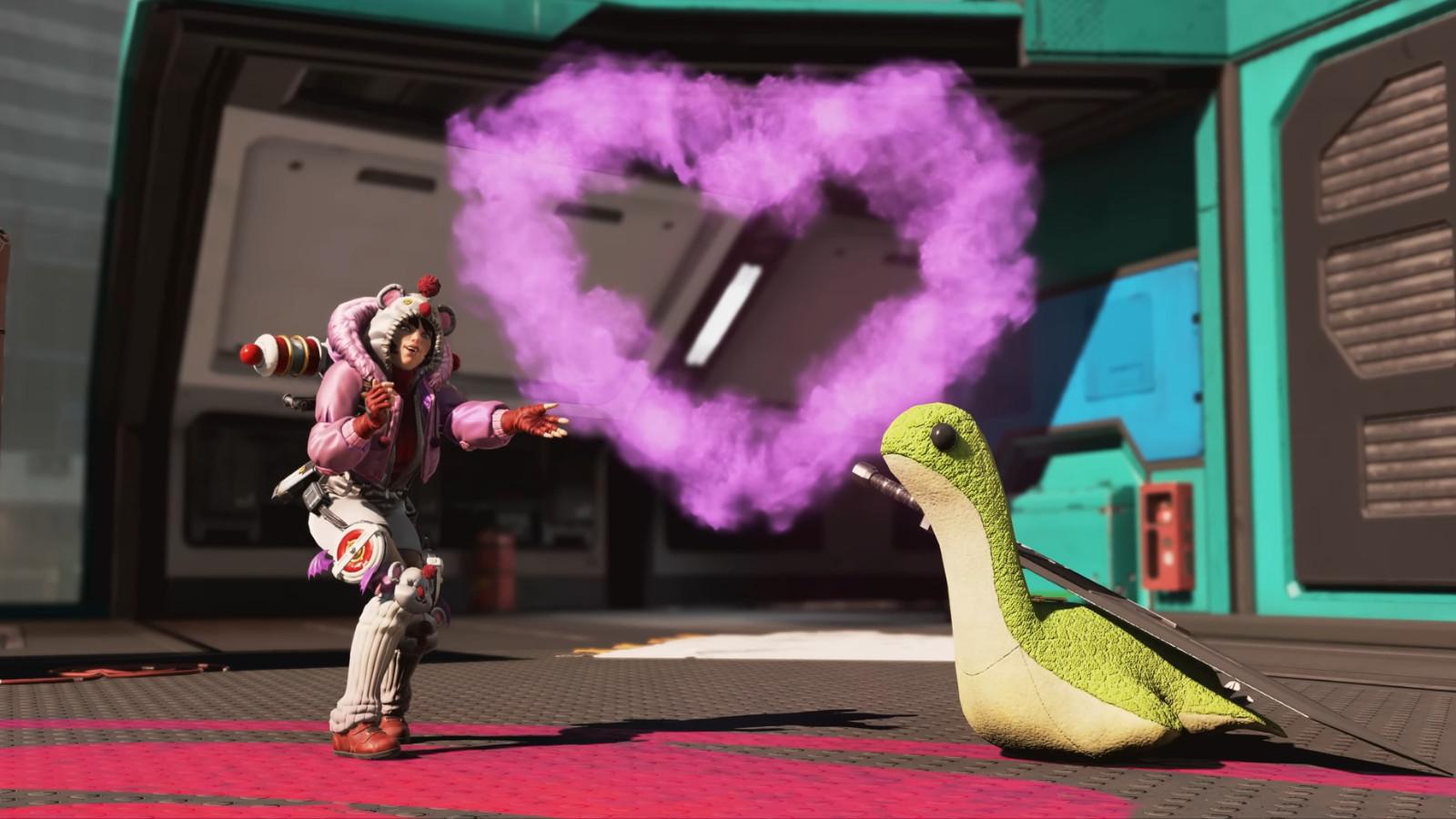wattson and nessie in the apex legends ff7 crossover