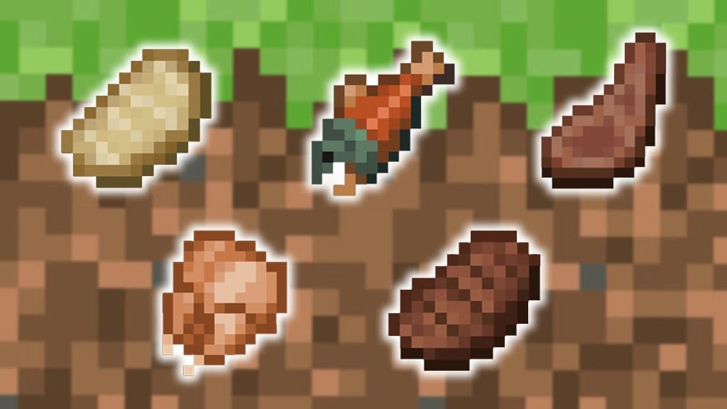 minecraft best food sources cooked meat