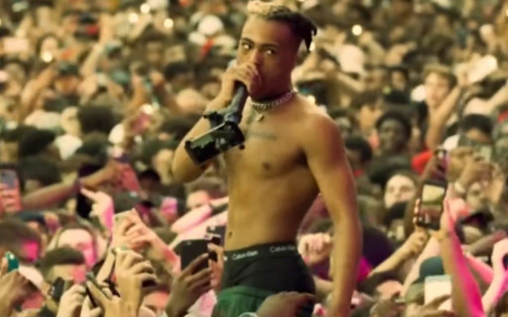 XXXTentacion performs at a concert
