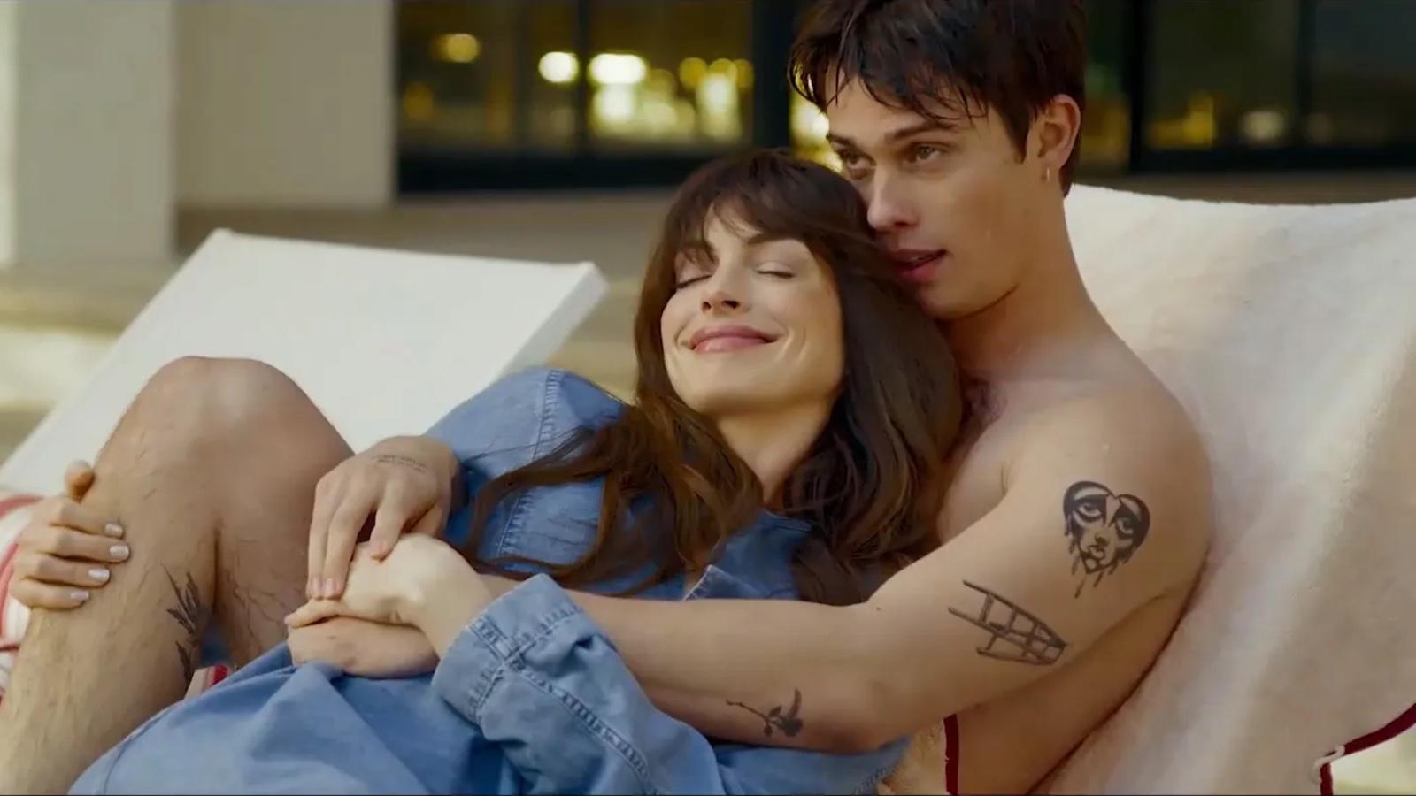 Anne Hathaway and Nicholas Galitzine in The Idea of You as Sophie and Hayes.