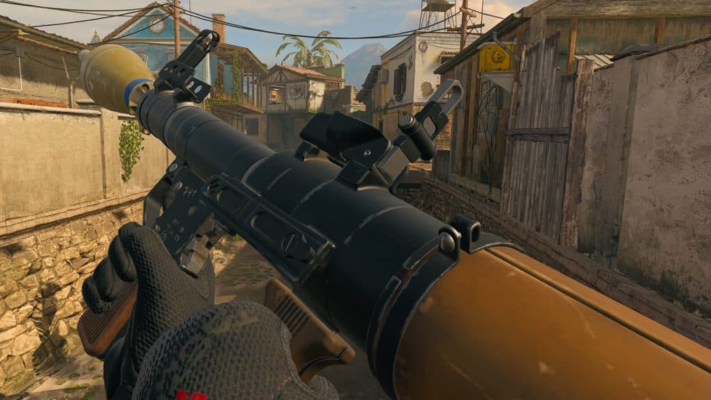 RPG-7 launcher being inspected in Modern Warfare 3.