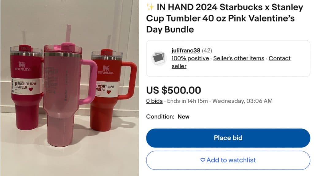 Stanley cups eBay